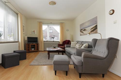 Borkum Ferienwohnung 1 im Haus Vogelkieker - Wohnbereich