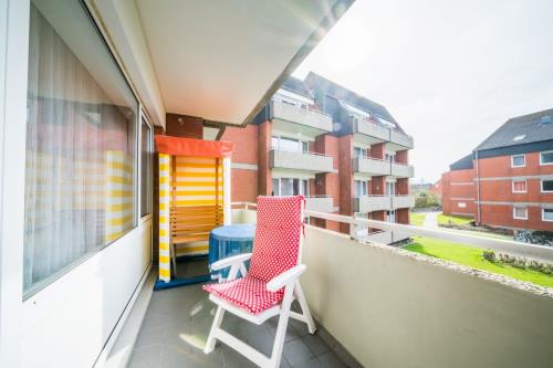 Borkum Ferienwohnung Wohnung Wipsteert - Balkon