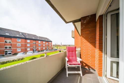 Borkum Ferienwohnung Wohnung Wipsteert - Balkon