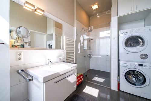 Borkum Ferienwohnung Kolibri - Bad