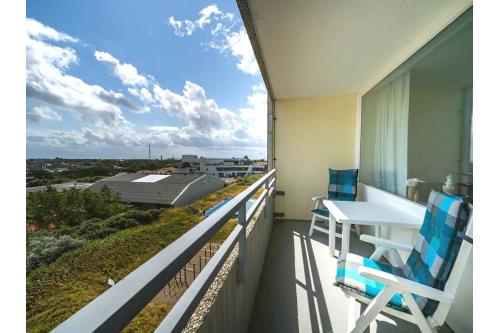 Borkum Ferienwohnung Morgensonne - Balkon